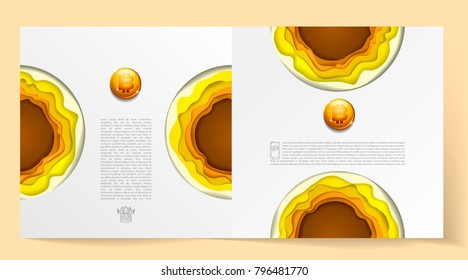 Beautiful stylish template to design posters, banners, leaflets symbol cryptocurrency. Digital currency cover design.