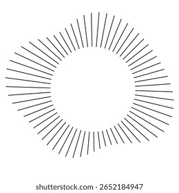 Beautiful and stylish wavy sunbeam frame