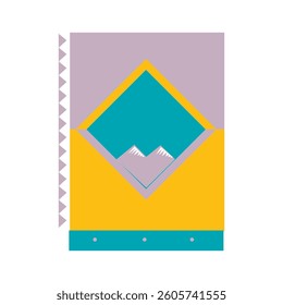 Beautiful stylized decorative graphic design elements