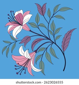 Beautiful Stylized Floral Arrangement Background