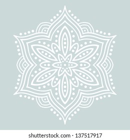 Beautiful stylized flower. Vector illustration