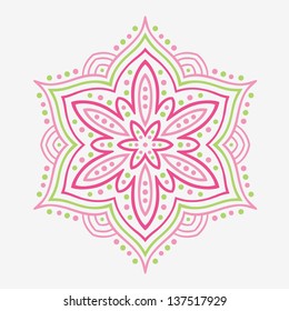 Beautiful stylized flower. Vector illustration