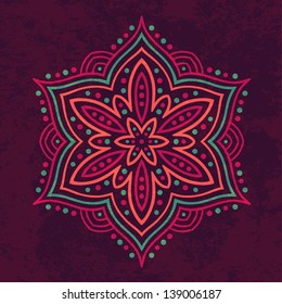 Beautiful stylized flower. Vector illustration