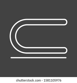 Beautiful Subset line Vector Icon