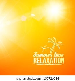 Beautiful summer abstraction. Vector illustration.