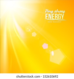 Beautiful summer background. Vector illustration, contains transparencies, gradients and effects.