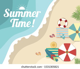 Beautiful Summer banner and poster card