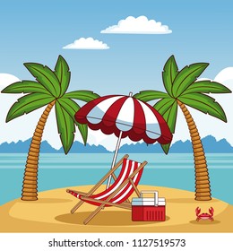 Beautiful summer beach