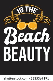 BEAUTIFUL SUMMER BEACH T SHIRT DESIGN