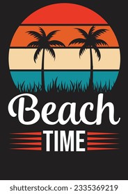 BEAUTIFUL SUMMER BEACH T SHIRT DESIGN