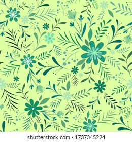 beautiful summer floral vector texture