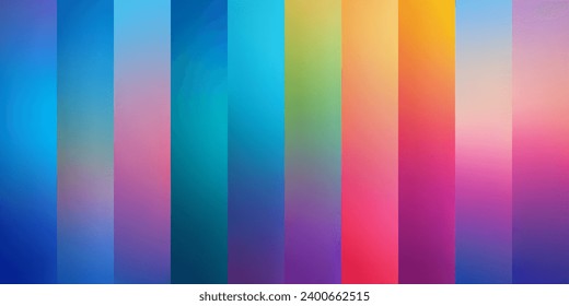 Beautiful summer gradients background. Minimalistic sunrise or sunset blurred color backgrounds design for app, banner, web design, webpage. Creative gradients in summer colors. Vector illustration