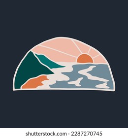 Beautiful summer graphic illustration vector art t-shirt design