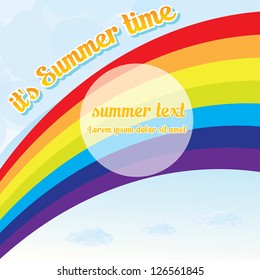 beautiful summer illustrations  . summer party vector flyer. summer holiday vector background.
