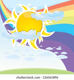 beautiful summer illustrations  . summer party vector flyer. summer holiday vector background.