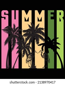 Beautiful summer t shirt design