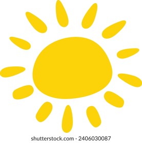 Beautiful sun icon design shape vector