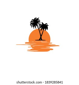 Schönes Design für Business mit Sonnenuntergang.