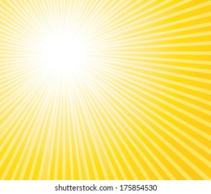 Beautiful sunburst background. Vector commercial wallpaper.