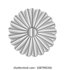 beautiful sunflower silvery decoration