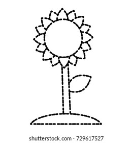 Beautiful sunflower symbol