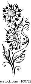 Beautiful Sunflowers. Summer motif.