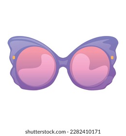 Beautiful sunglasses on white background