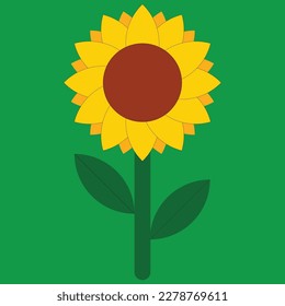 Beautiful sunlower vector art design