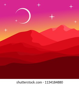 Beautiful Sunset landscape of nature