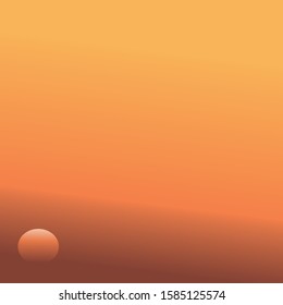 Beautiful sunset vector background for business
