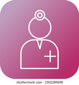 Beautiful Surgeon vector line icon