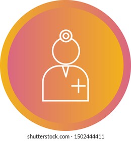 Beautiful Surgeon vector line icon