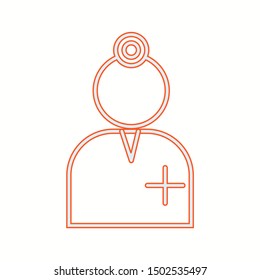 Beautiful Surgeon vector line icon