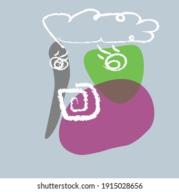 Beautiful Surreal face abstract image