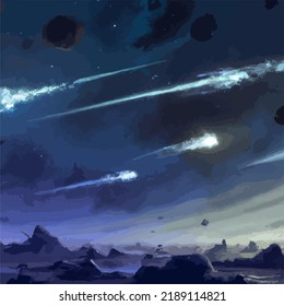 A beautiful and surreal vivid spacescape