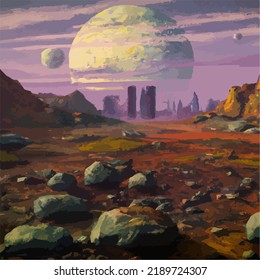 A beautiful and surreal vivid spacescape