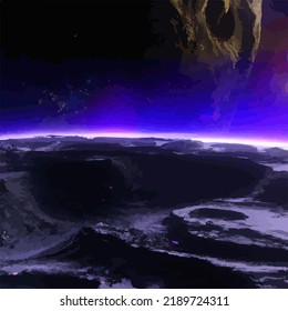 A beautiful and surreal vivid spacescape