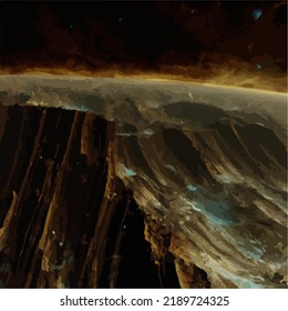 A beautiful and surreal vivid spacescape