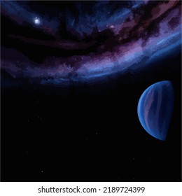 A beautiful and surreal vivid spacescape