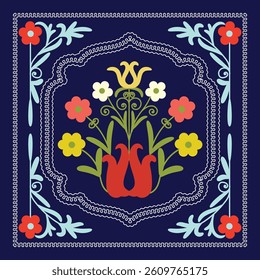 Beautiful suzani pattern - designed for pillows and for other home interior things. Traditional textile products in Uzbekistan