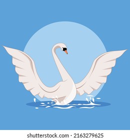 beautiful swan art and graphics 02