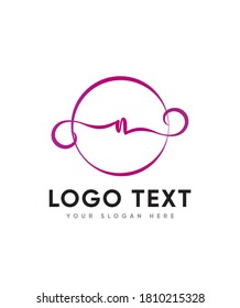 a beautiful and swashy script letter type N  logo template, Vector logo for business and company identity 