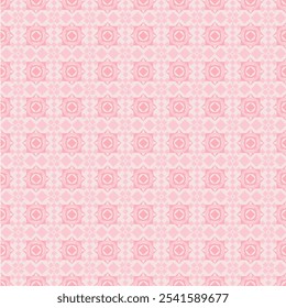 Beautiful sweet flowers geometric shape pattern for fabric and background.