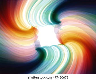 beautiful swirl background illustration - Vector