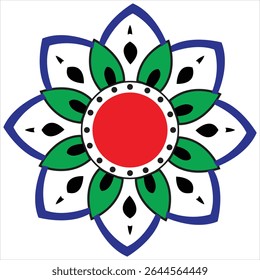 Beautiful symmetrical colorful mandala design with intricate patterns and detailed ornamental elements. Perfect for backgrounds, textiles, wallpapers, yoga, meditation, and spiritual designs.