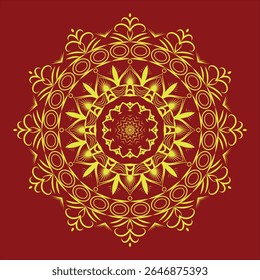 Beautiful and symmetrical floral line art mandala design used for elegant branding in creative graphic design projects and spiritual decor.