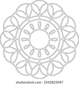 A Beautiful Symmetrical Mandala Design