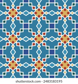 Hermoso patrón ornamental simétrico para el arte islámico
