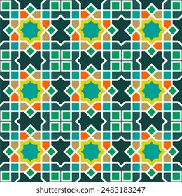 Schönes symmetrisches Ornamentmuster für islamische Kunst