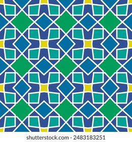 Beautiful Symmetrical Ornamental Pattern for Islamic Art